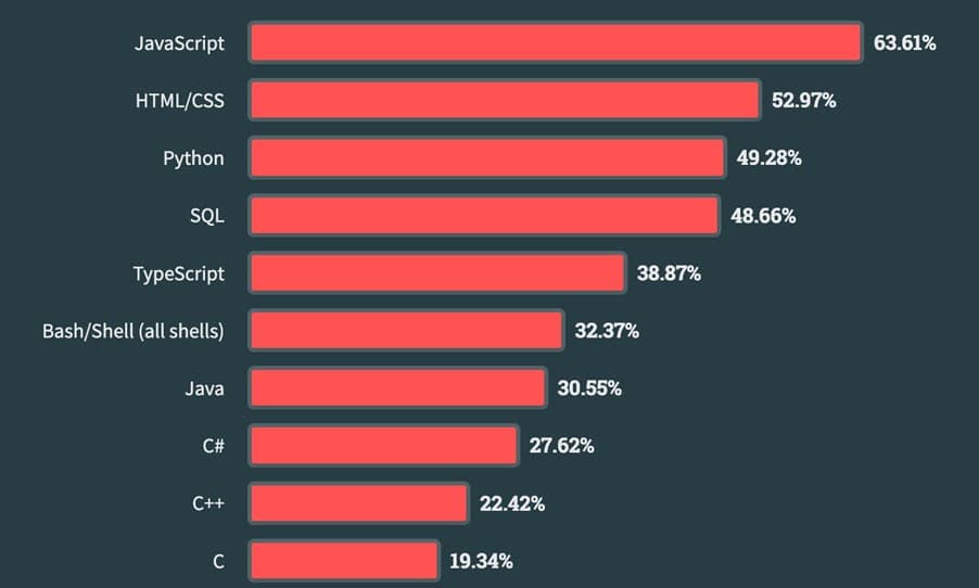 Top Programming Languages for AI and Web Development in 2025